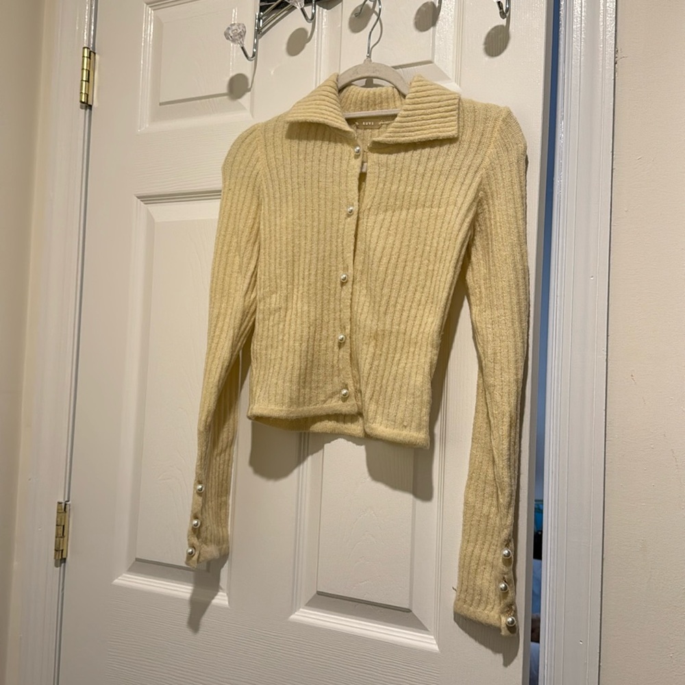 Ruve knot cardigan with pearls Size XS